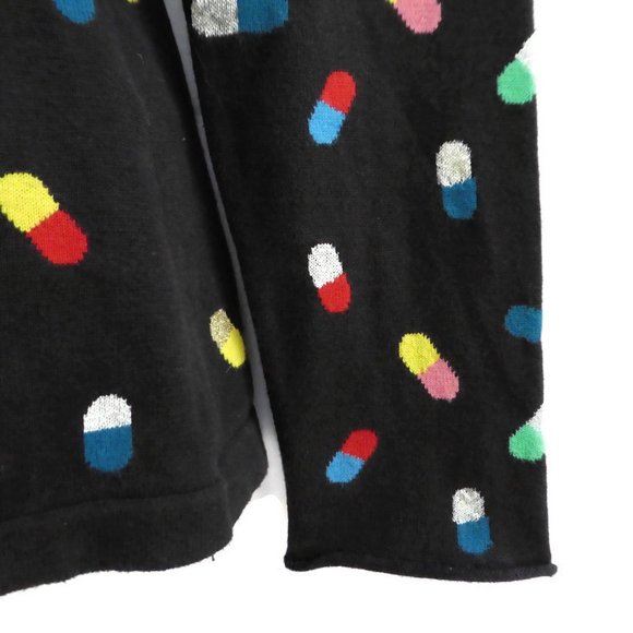 Replica Los Angeles Black Sweater Crew Slim Novelty Chill Pill M - Picture 3 of 12